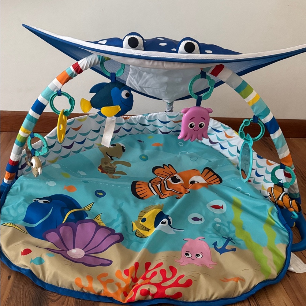 Disney Ocean Adventure Play Mat - Blue and Multicolor